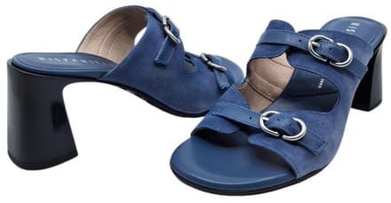 Hispanitas velour jeans | dames slipper met blokhak HV264803
