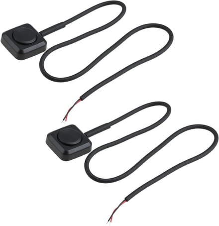 2 STKS 12 V 24 V Momentary Drukknop Schakelaar met 30 cm Draad Compatibel met Deurbel Alarm Reset Start Systemen