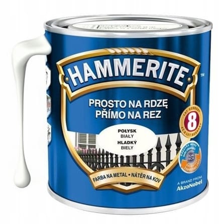 Metaalverf direct roestwit 0,7l