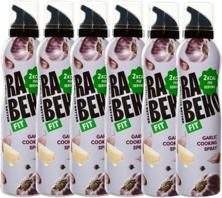 Rabeko | Zero Cooking Spray | Knoflook | 6 Stuks | 6 x 200ml