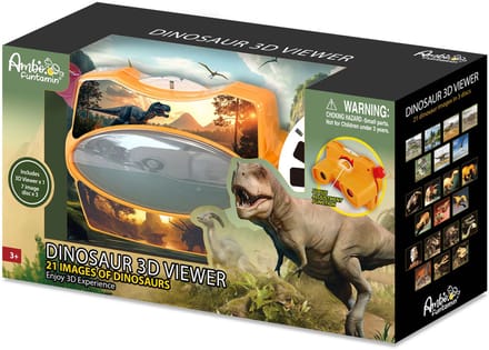 AMBO 3D Viewer - Dinosaurus - 3 Verwisselbare Schijfjes - Educatief Speelgoed - 3 Jaar