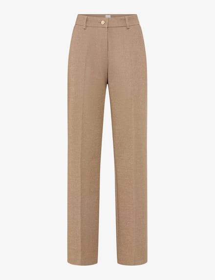 Brax Dames Flatfrontbroek  Style MAINE DESERT, beige, maat 36