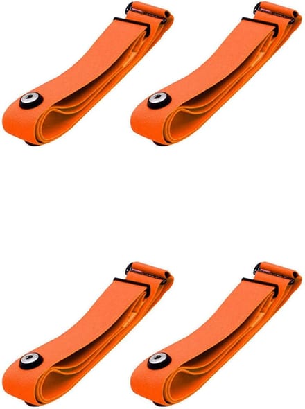 Hartslag Borstband - Sport Sensor - Activiteit Meten - Verstelbaar Elastisch - 4 Stuks - Oranje