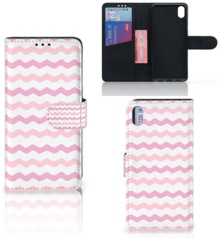 Xiaomi Redmi 7A Telefoon Hoesje Waves Roze