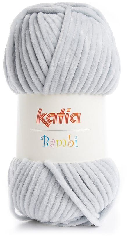 Katia Bambi - 325 parelgrijs - Chenille Garen