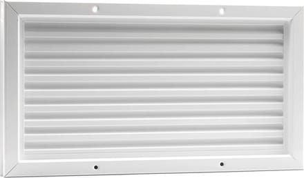 VoorVentilatie aluminium deurrooster - 445 x 245 mm - wit