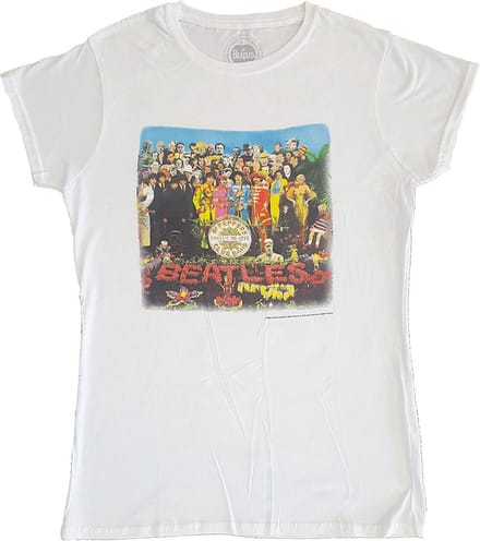 The Beatles - Sgt Pepper Dames T-shirt - M - Wit