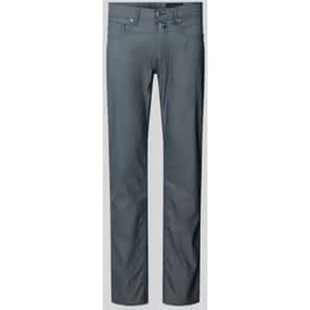 regular fit broek met labeldetail model 'Lyon'