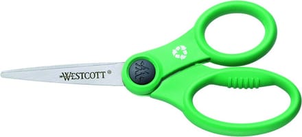 Westcott schaar - 13cm - KleenEarth - RVS - Microban - recycled grip - groen - AC-E32150
