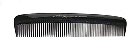 Meesterkam - Grote kam - Haar stylen - Verschillende tandverdeling - 22.4 cm - Zwart