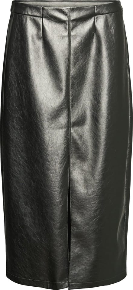 VERO MODA - VMCAMILLA COATED MIDI SKIRT - Dames - Rokken