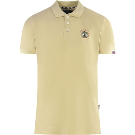 Aquascutum London Crest Beige Polo Shirt