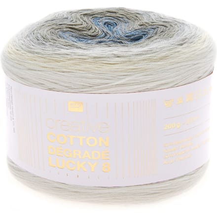 Rico Design Creative Cotton Dégradé Lucky 8 - Kleur 001