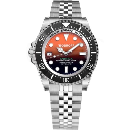 Horloge BOBROFF BF0004iJ. Automatisch, Kleur oranje. Man. white