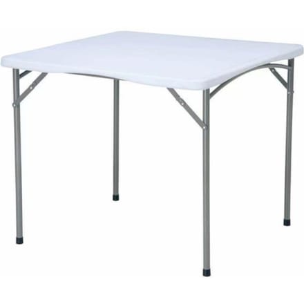 HENDI Inklapbare buffettafel – 870x870x740 mm – HDPE blad – metalen frame – max. belasting 150 kg