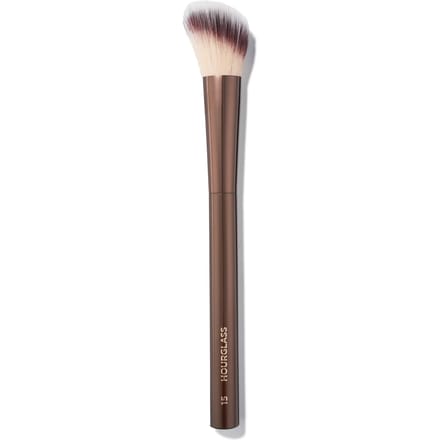 Pinceau Blush HOURGLASS N15, Facile à estomper, Poils Doux, 1 paquet marron