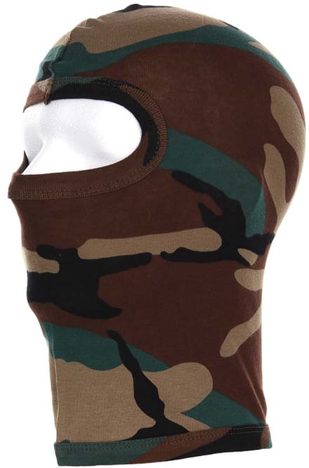 Fostex helm bivakmuts Recon 1 gat katoen woodland camo