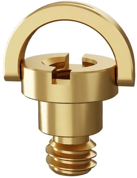 Robuuste 1/4 inch D-type messing schroeven met D-ring voor camerastatief en accessoires, 2 stuks