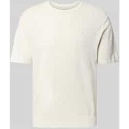 T-shirt met logostitching, model 'SUPIMA'