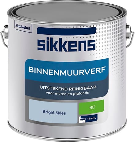 Sikkens - Binnenmuurverf Mat - Bright Skies - Mengverf - 2,5 L