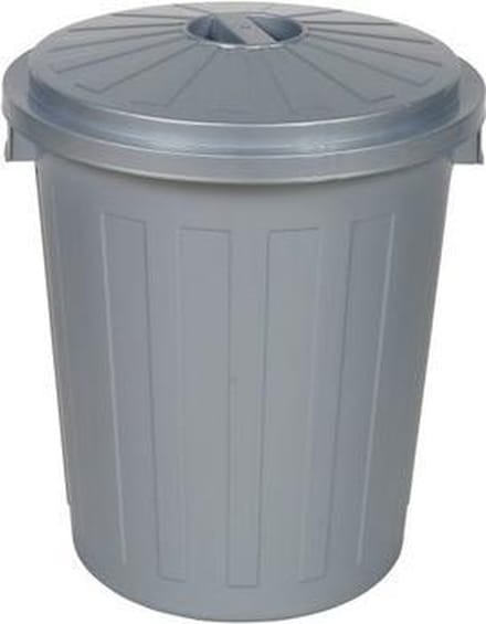 Afvalbak Rond M/d Supermax Bin 50x55 - 50 L Grijs Ok Keeeper 10214
