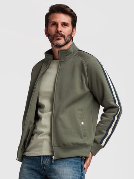 OMBRE Sweater - Regular Fit - Katoen - Lange Mouw Groen S
