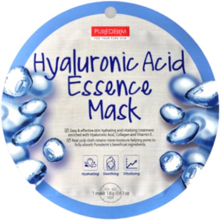 PUREDERM - Circle Mask - Hyaluronic Acid Essence - 1stuk