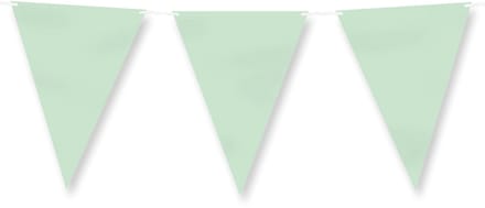 Vlaggenlijn - 6m - pastel groen - papier