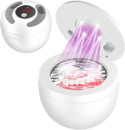 Ultrasone Retainer Cleaner Machine 200 ML met Digitale Timer en 4 Modi