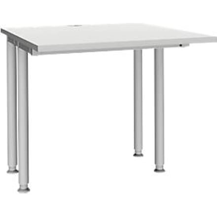 Schäfer Shop Genius bureau MODENA FLEX, breedte 800 mm, aan beide zijden ingekort, lichtgrijs