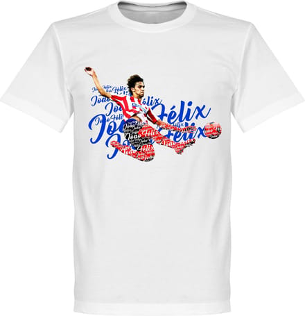 Joao Felix Script T-Shirt - Wit - S