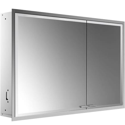 Emco asis prestige 2 LED light mirror cabinet 101.5 cm, without light system, wide door left 989707107