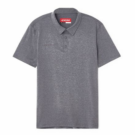 CCM Fitted Polo - Korte Mouw - Antimicrobieel - Grijs - Maat XL