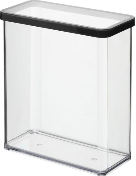 Rotho LOFT Bewaardoos 20x10x21 cm 3.2L Zwart/Transparant