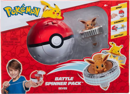 Pokemon Pokémon Battle Spinners tol Eevee & Pokéball Speelsets Tollen