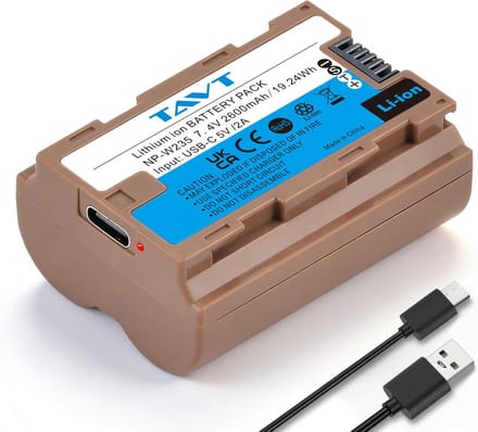 Camera Accu - Reserve Batterij - Fotografie - 2600mAh Capaciteit - Compact Formaat - Zwart