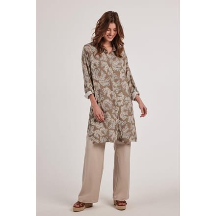 DIDI Dames Tunic Delfine Taupe Cocktail print maat 40