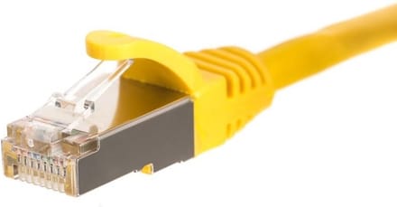 Netrack BZPAT05FY netwerkkabel Geel 0,5 m Cat5e F/UTP (FTP)