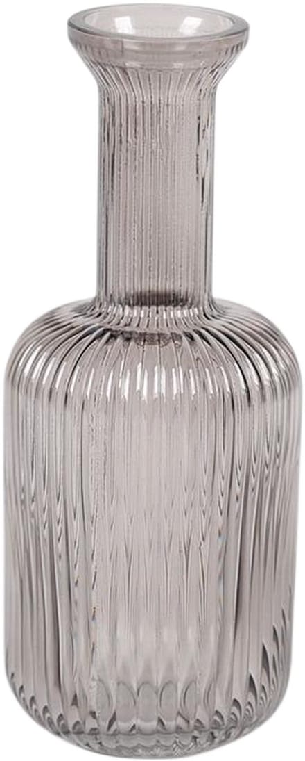 Rasteli - Vaas - glas - grijs - D8,5 x H20,5 cm