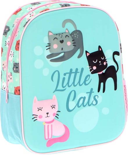 Kids Licensing Schooltas Little Cats 24 Cm Polyester Lichtblauw