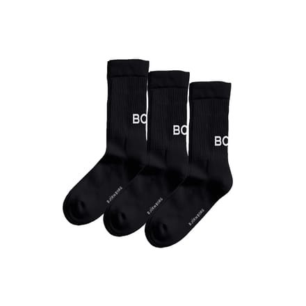 Björn Borg unisex core 3P sokken logo zwart II