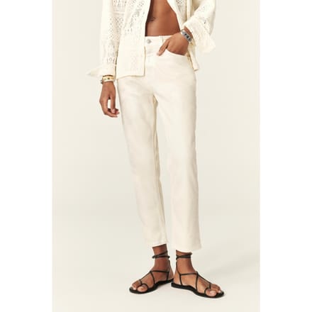BA&SH Jean Cevan Silver Größe: W36 | Straight Jeans Outlet | Damen | Grau