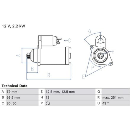Starter BOSCH 0 986 026 340
