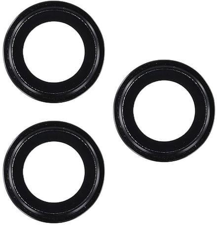 Camera lens Protector Geschikt voor: Apple iPhone 17 Pro Max - screen protector - glas - bescherm je camera - beschermglas - Zwart