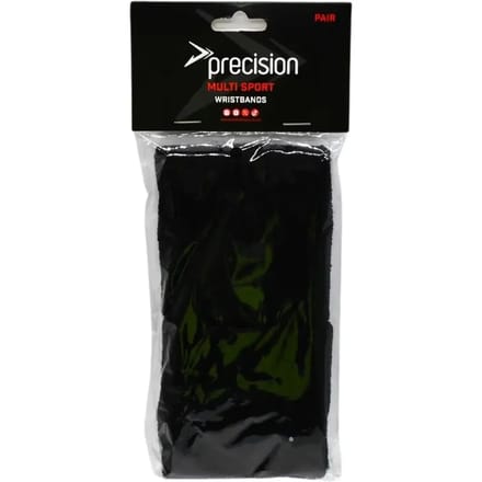 Precision Zweetbandjes Katoen/elastaan Zwart One-size 2 Stuks