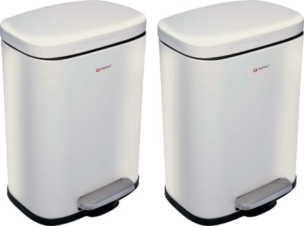 Alpina soft-close pedaalemmer - 2x - rvs - 5 liter - L21,5 x B18,5 x H30