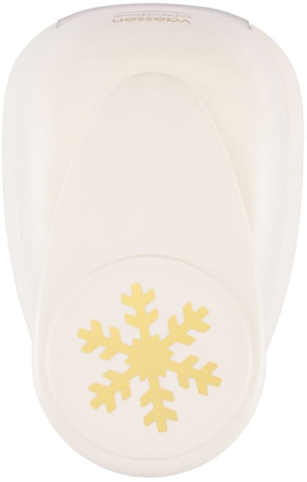 Vaessen Creative Pons - Figuurpons - Sneeuwvlok - 4,9 x 4,9 cm