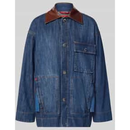 relaxed fit jeansjack van katoenmix model 'PELOTA'