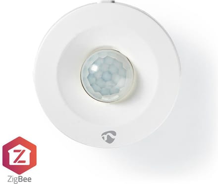 Nedis SmartLife Bewegingssensor - Zigbee 3.0 - Batterij Gevoed - IP20 - Detectiehoek: 120 ° - Detectiebereik: 5 m - Max. batterijduur: 12 Maanden - Wit