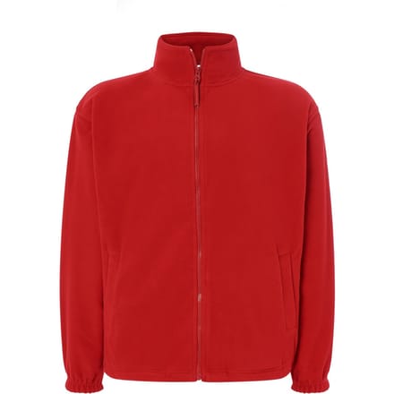 JHK Heren fleecevest met volledige rits (Rood)